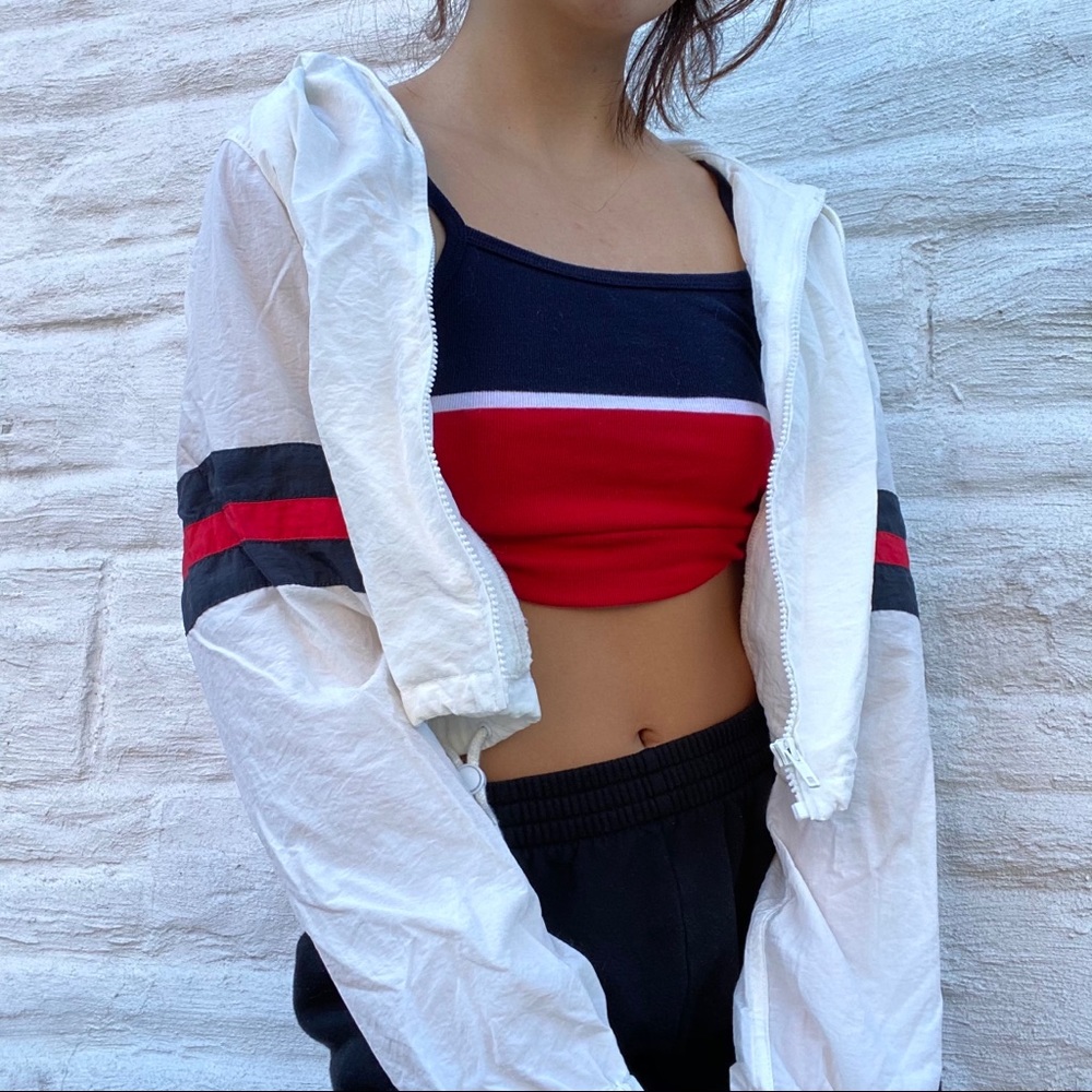 RARE brandy melville windbreaker+tank top